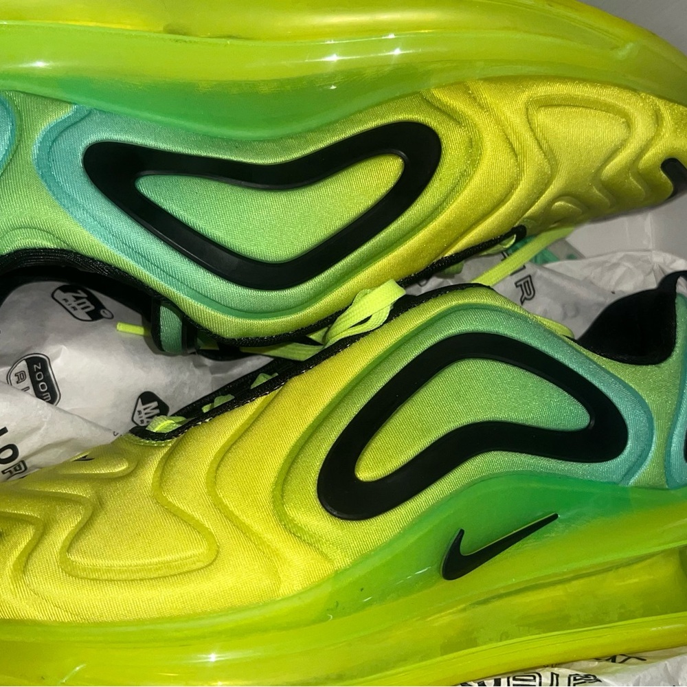 Nike Green and Yellow Dynamic Sneakers